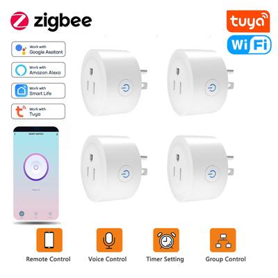 Tuya Wifi Akıllı Priz Us Meksika Şili Zigbee Soket 10a Güç Monitörü Priz Akıllı Yaşam Soketleri Alexa, Google Home ile Çalışır