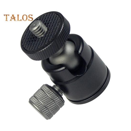 Mini Ball Head for GoPro for Osmo 360 Degree Rotatable Aluminum Alloy 1/4 Screw LED Video Light Cell Phone DSLR Camera Monopod Tripod Head Mount