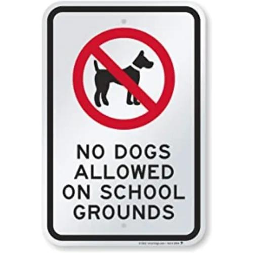 Cartello "Si prega di essere rispettosi" Cartello "Vietato sporcare o urinare per cani" per GiardinoSolo latta senza accessori