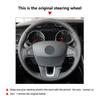 Accessoires de Garniture de Couvre-Volant de Voiture Cuir Microfibre Pour Renault Laguna 3 Latitude Renault Samsung SM5 SM7 2009-2018
