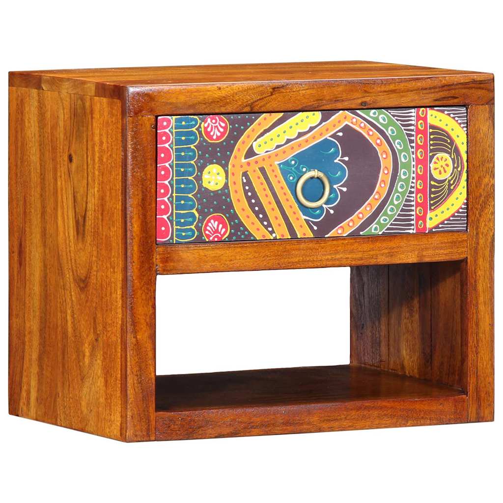 Nightstand Brown 40 x 35 x 35 cm Solid Acacia Wood