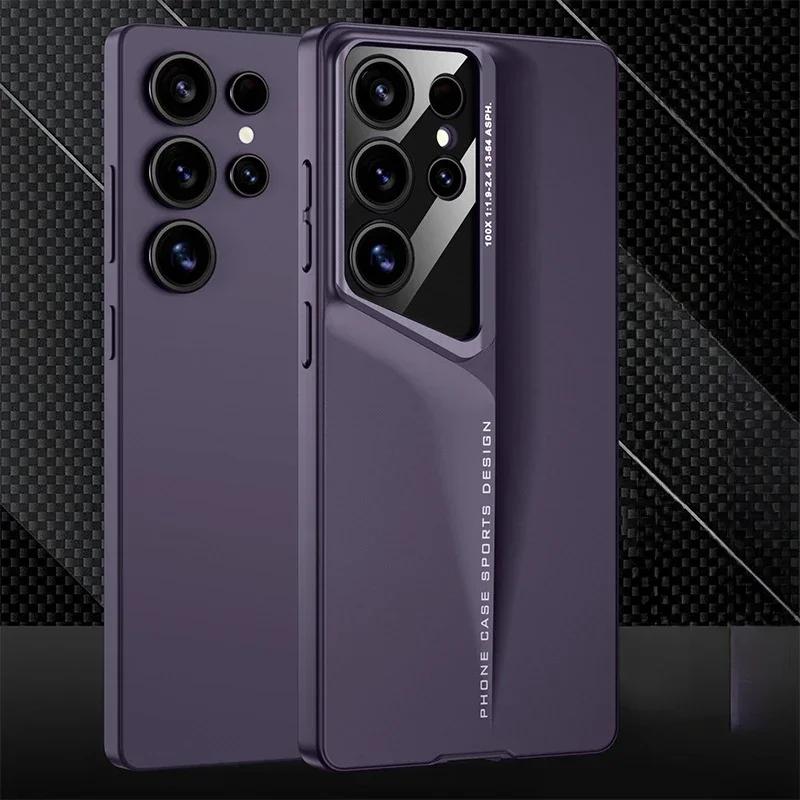Plastikowe twarde etui na telefon dla Samsunga Galaxy S24 FE S25 Plus S22 S23 S25 Ultra Ochrona obiektywu Matowe Odporne na wstrząsy Etui
