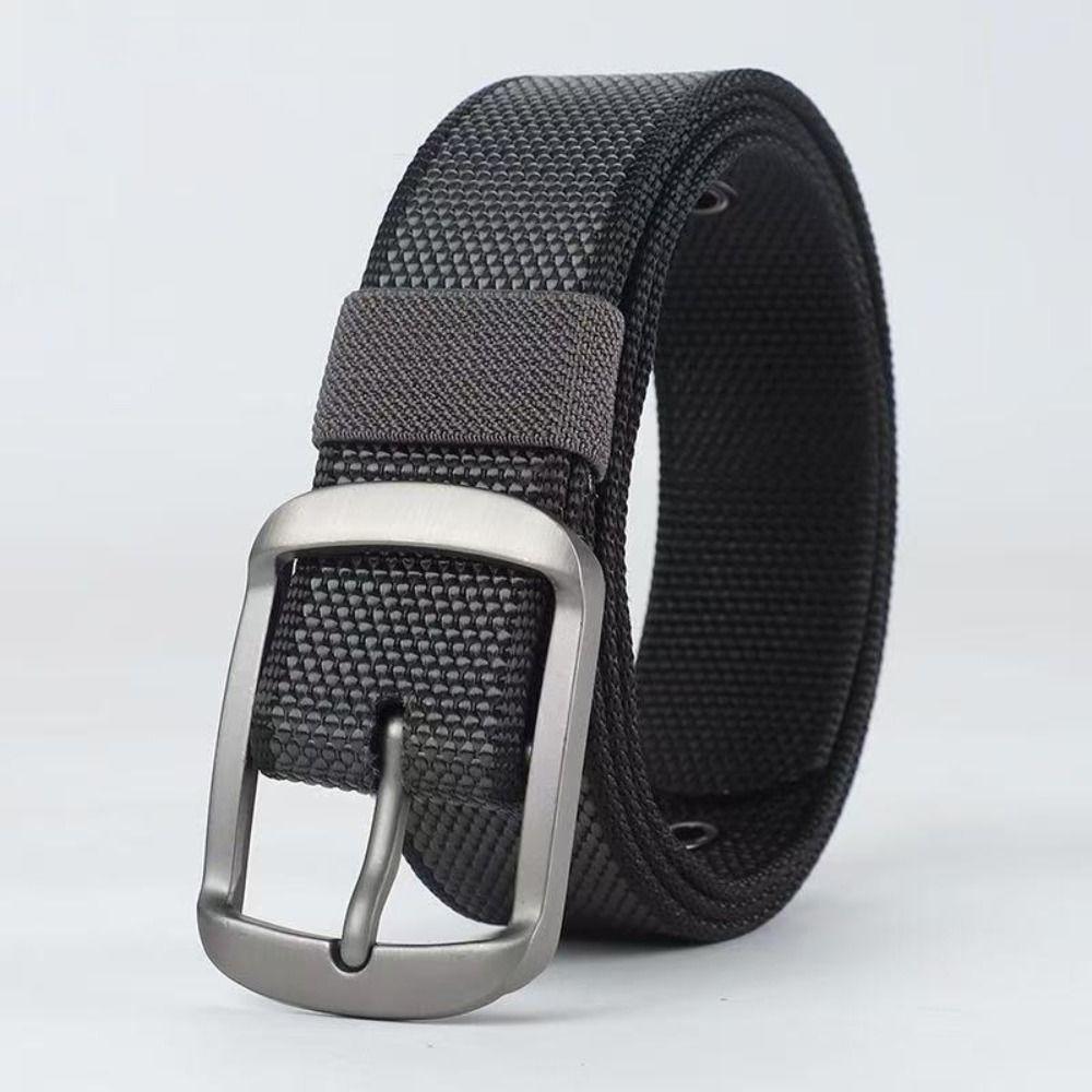3.5cm Wide Woven Strap Belt 120cm Length Casual Belt For Men Adjustable Waist Belt  For Jeans