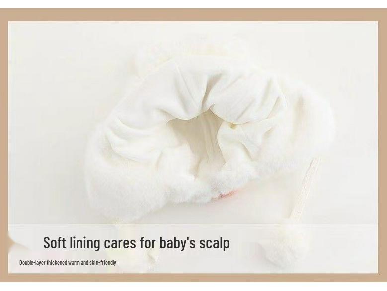 Adorable Rabbit Ears Baby Hat - Plush, Warm, and Perfect for Winter