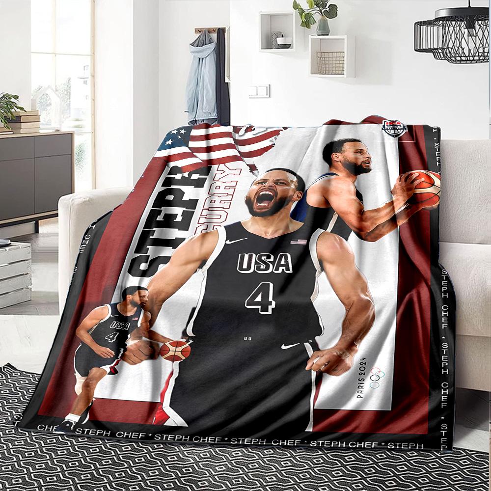 Stephen Curry Blanket Comfortable Great for Office Bedding Seaside for All Occasions Warmthful Decor Ideal Gift for Friends Family Couples Picnic