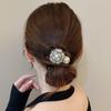 White/Black Hair Accessories, Elegant Camellia Fabric Hair Bands And Hair Accessories