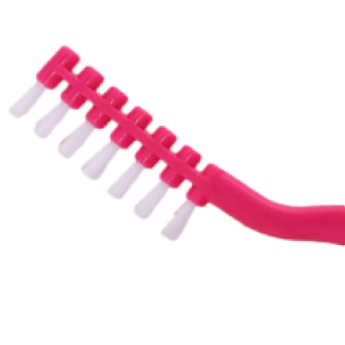 [Fits Into Tight Spots and Removes Dirt!] Flexible Crevice Brush for Corners of Sinks, Drain Grooves, and Toilet Crevices. Handles Available In 3 Asso