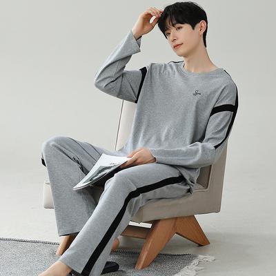 Spring Autumn O Neck Men's Pajamas Sets Male Sleepwear Korean Fashion Homewear Pijamas Hombre