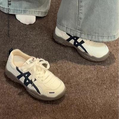 Thick-soled Forrest Gump Training Shoes Women's 2025 New Autumn Versatile Retro Casual Sports Shoes Soft-soled Dad Shoes