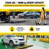 4 Pack of 1-Channel Rubber Cable Protector Ramps Heavy Duty 18000Lbs Load Capacity Cable Wire Cord Cover Ramp Speed Bump Driveway Hose Cable Ramp
