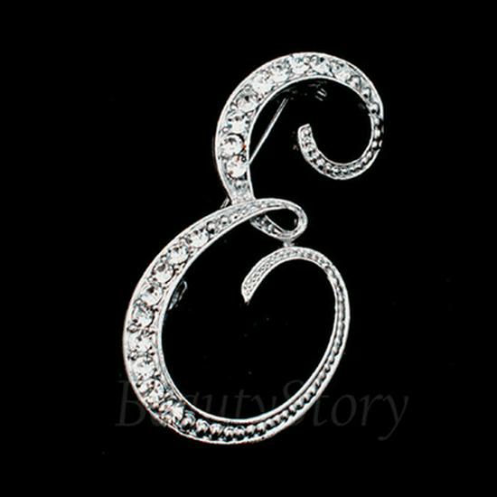 Versatile Rhinestone Alphabet Brooch: Men's Metal Lapel Pin Badge