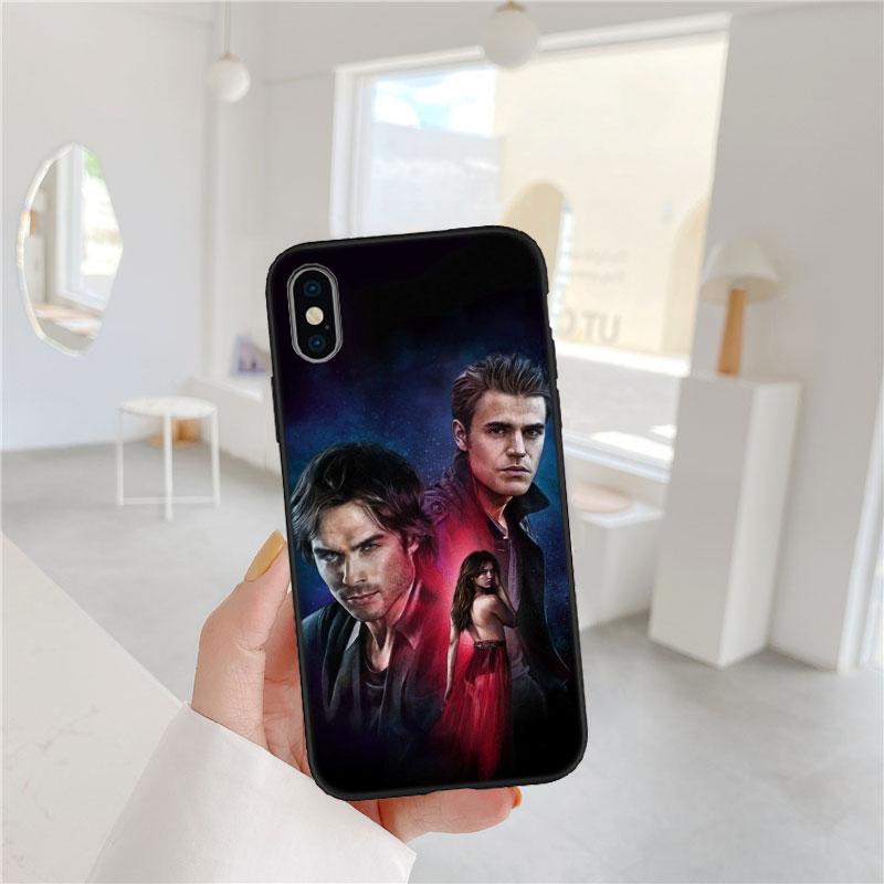 LO91 the Vampire Diaries Soft Shell Phone Case for iPhone SE X XS XR 11 16E 17 Pro Max Air 8 7 6 6s Plus