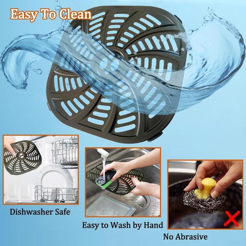 Square Air Fryers Plate Liners 7QT Metal Air Fryers Pad Metal Air Fryers Accessories Suitable for Baking and Cooking