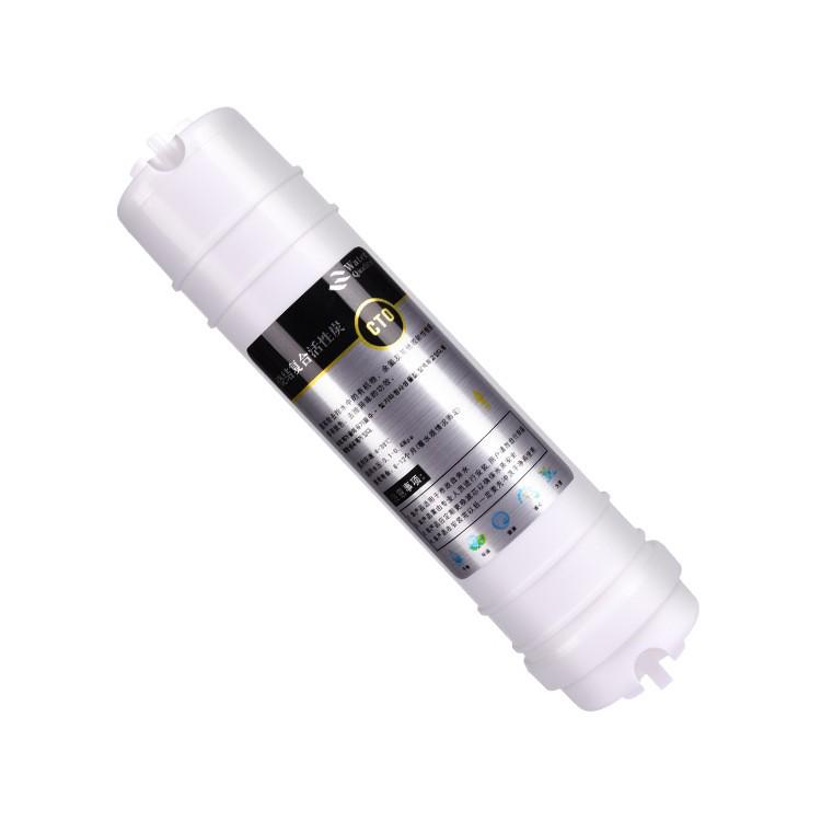 Korean Quick Connect CTO 10-Inch Compressed Activated Carbon Filter Cartridge Water Purifier