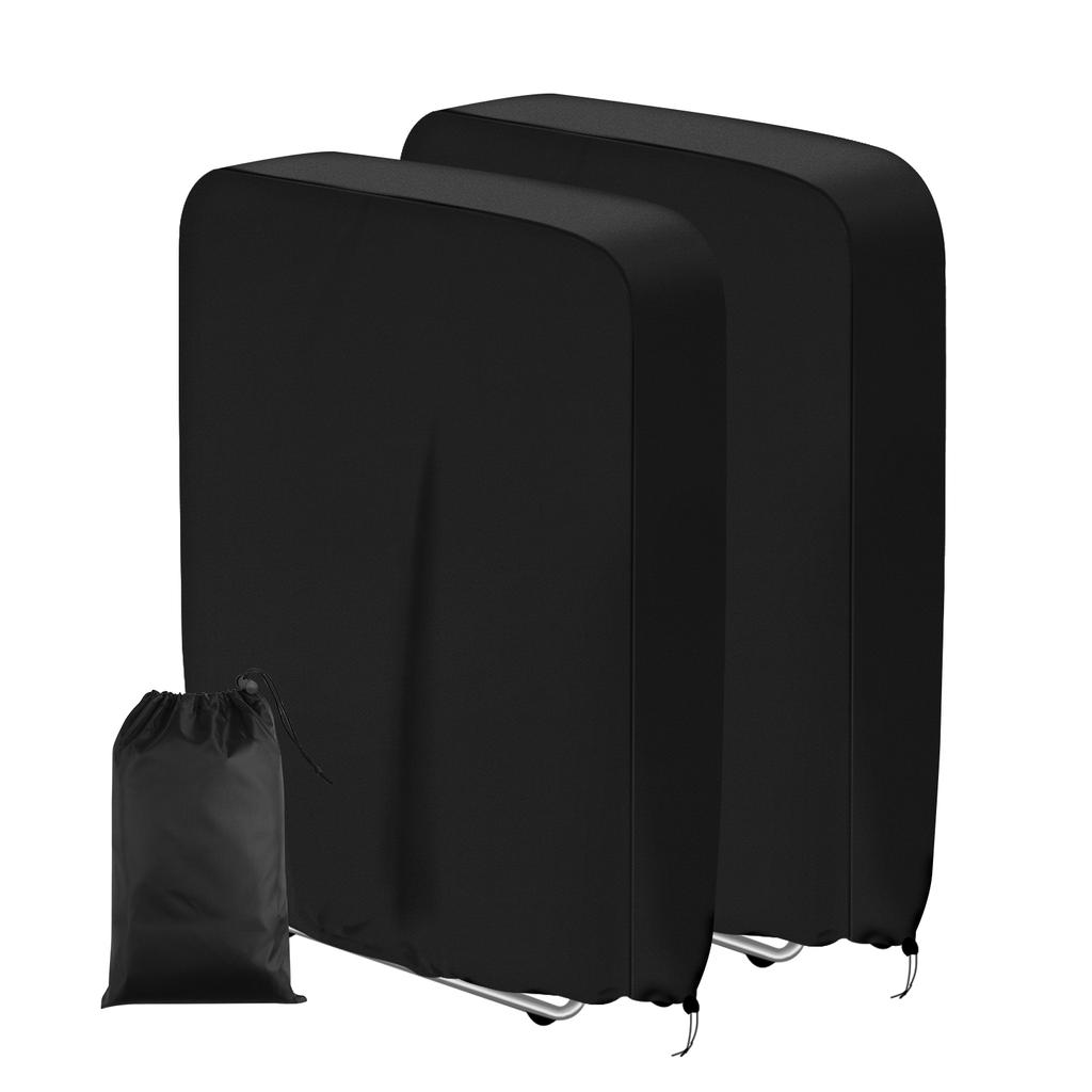 2 Stück Schutzhüllen für klappbare Terrassen- und Liegestühle, Allwetter-Möbelabdeckung für den Außenbereich, wasserdicht, winddicht, UV-beständig, mit Aufbewahrungstasche
