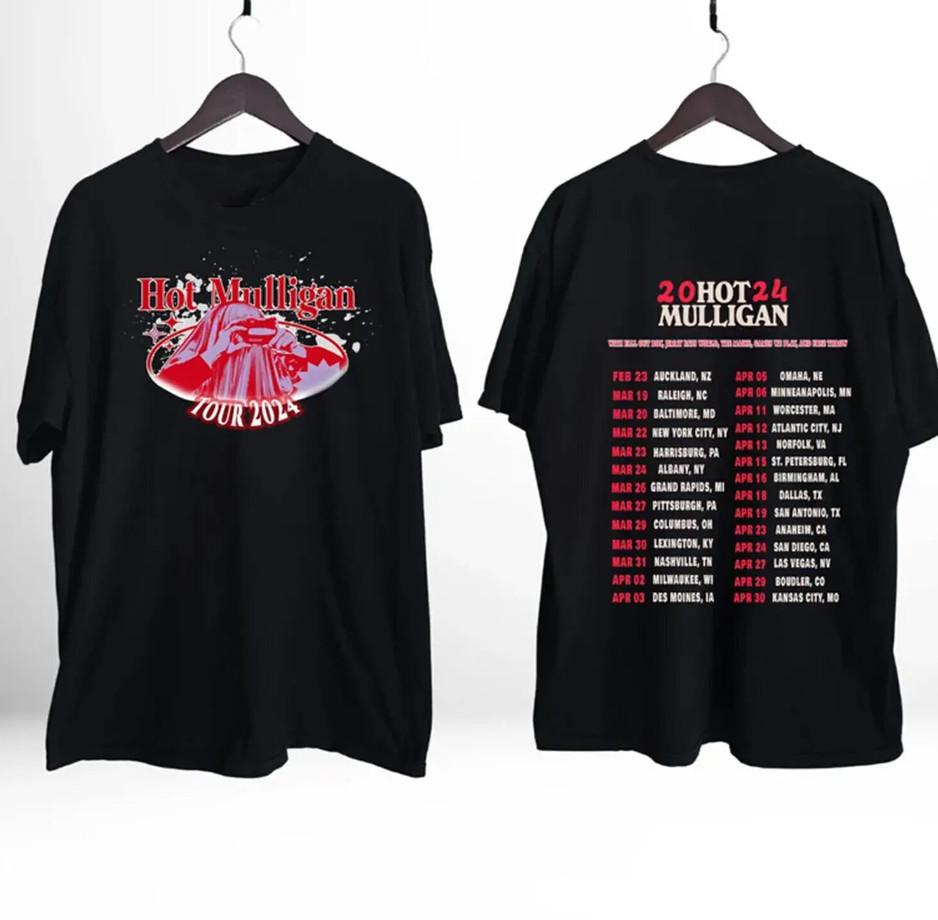 Hot Mulligan 2026 Tour Shirt 2026 Hot Mulligan Tour tshirt S