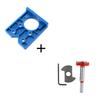 35mm Concealed Hinge Jig, Cabinet Door Hinge Hole Drilling Locator Installation Template Tool