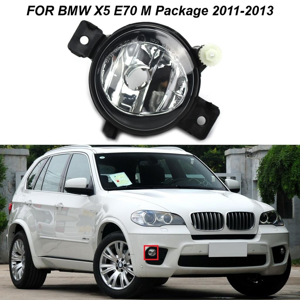 Left Right Front Bumper Fog Lights Lamps Without Bulbs For BMW X5 E70 2011-2013 M Package 63177237433 63177237434
