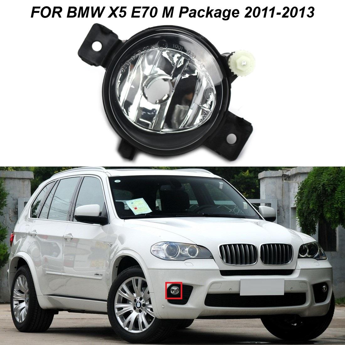 

Левый правый передний бампер противотуманные фары лампы без лампочек для BMW X5 E70 2011-2013 M пакет 63177237433 63177237434 Right