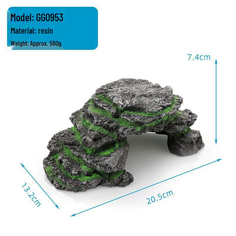 Platformă pentru Broaște Țestoase la Soare și Ascunzătoare: Loc de odihnă plutitor doi-în-unu și rampă de cățărare pentru țestoase cu tâmple roșii și țestoase de iaz chinezești