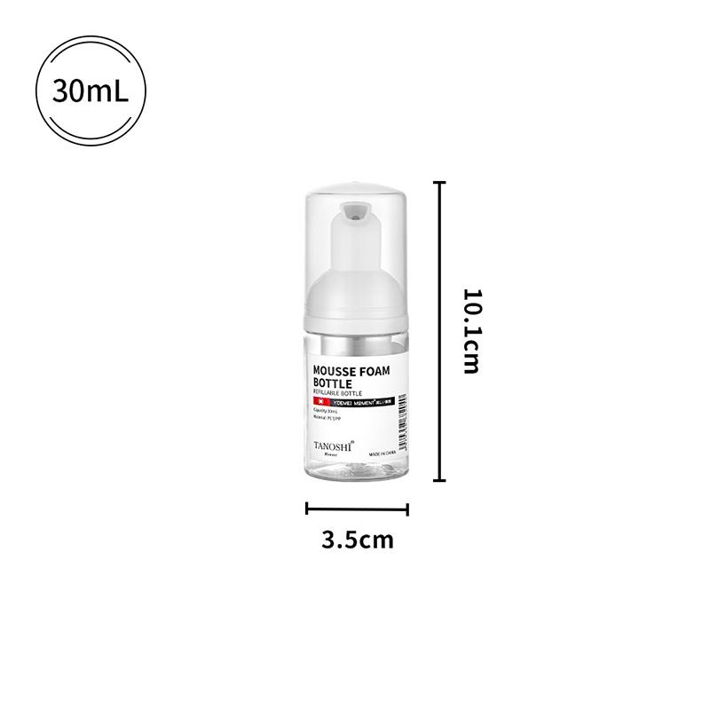 Foam Pump Bottle Travel Foaming Dispenser Hand Soap Lash Cleanser Shampoo Mousse Refillable Pump Containers