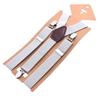 Unisex Adjustable Y-Back Suspenders Elastic 3 Clips Heavy Duty Braces for Pants Trousers