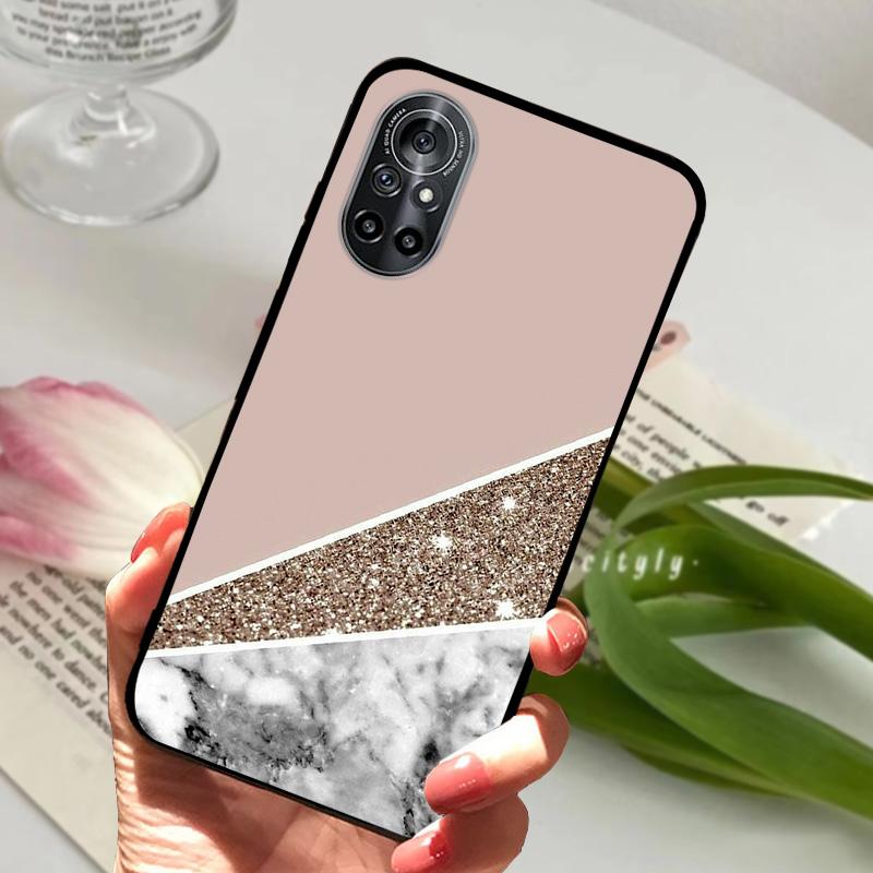 For Honor V40 Lite Case Marble Cool Soft TPU Silicon Phone Cover For Huawei Nova 8 4G 5G Protective Shell Bumper Capa Nova8 Pro