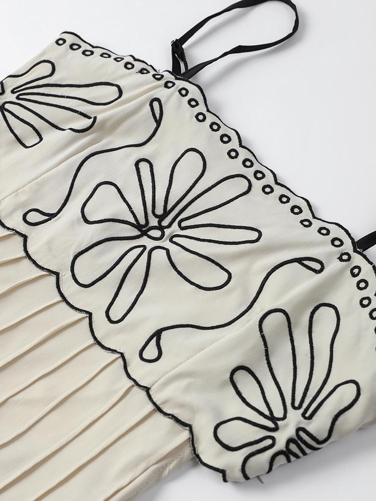 Potištěné Sling Cut Out Bez rukávů Skládané kapsy bez zad Dámské dlouhé šaty Letní plážový dámský župan