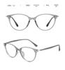 High-End Korean Style Cat Eye Eyeglasses with TR Frame for Students - Pseudo-Natural Look, 50mm Lens, Plate Material