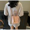 Cartoon Bear Print Portable Small Bag Female 2025 Spring Niche Design Oblique Span Bucket Bag