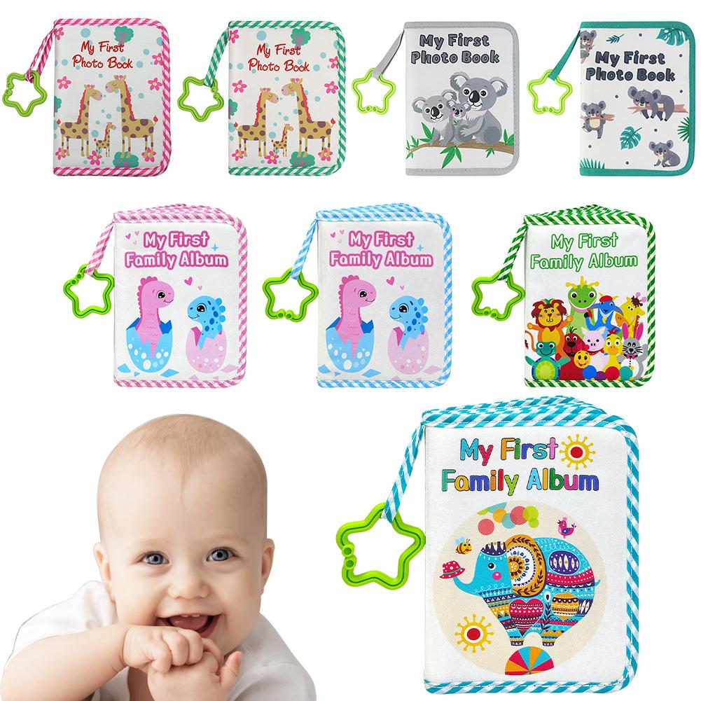 Baby Photo Album Soft Cloth Infant Photo Book Baby Memory Book Photo Collector for Family Newborns Shower Party Favors