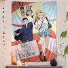 Anime My DressUp Darling Tapestry Hippie Flower Wall Carpets Hippie Wall Hanging for Dorm Living Room Rental House Decor