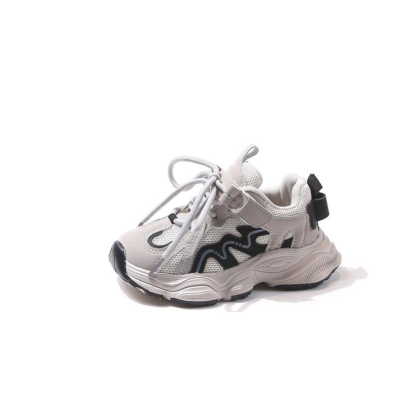 Children's sports shoes 2025 spring and autumn new boys' shoes girls' dad shoes breathable mesh casual running shoes tide