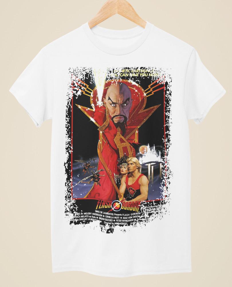 Flash Gordon - Movie Poster Inspired Unisex White T-Shirt Unisex T-Shirt S