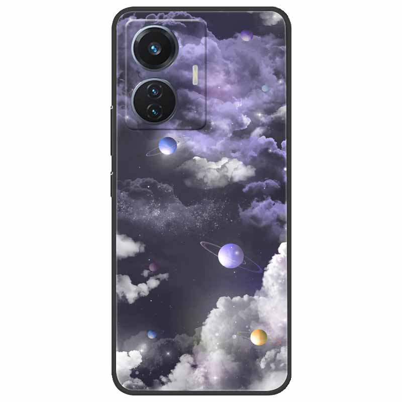 Christmas Case For Vivo T1 44W Soft Silicone Back Cover for Vivo T1 4G Snapdragon 680 Phone Case Cartoon V2153 VivoT1 4G Funda