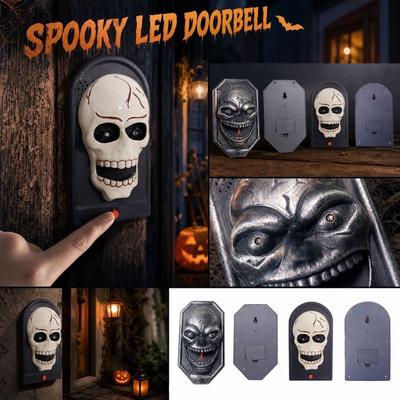 Elektronische Türklingel mit Skelett-Design Halloween-Dekoration Lustiger Türklingel-Hänger für die Feierparty
