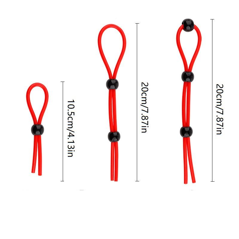 Adjustable Silicone Penis Rings Set for Men - Male Cockring Ejaculation Delay Sex Toy for Couples Adult Fun - 1/3/4/6/7/9Pcs