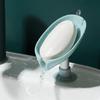 2PCS Suction Cup Soap Dish For Bathroom Shower Portable Leaf Soap Holder Plastic Sponge Tray For Kitchen Bathroom Accessories