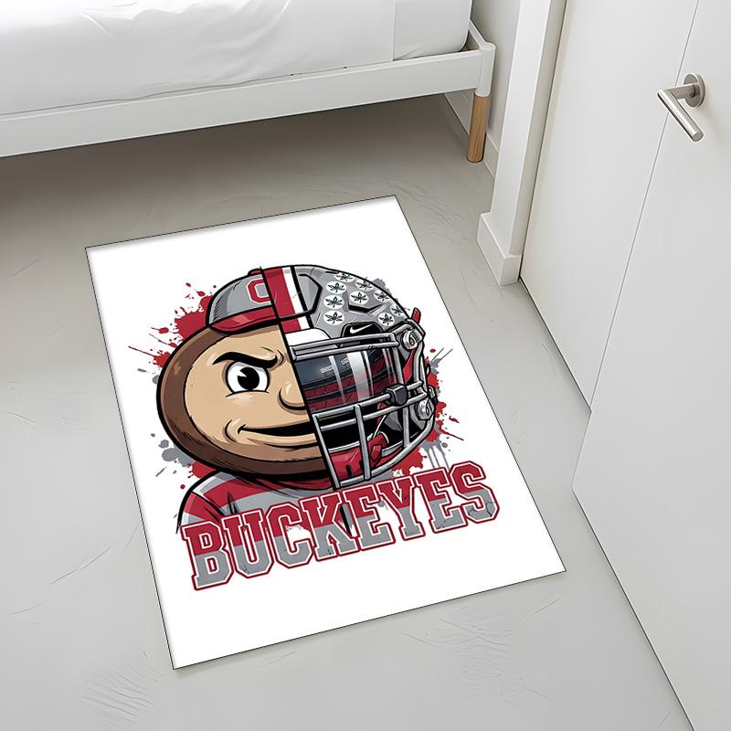 Buckeyes dello Stato dell'Ohio (14) Tappeto Adatto Per Soggiorni Camere Da Letto Stanze Dei Computer Aree Da Pranzo E Posizionamento Sotto Tavoli E Sedie Anche Una Scelta Ideale