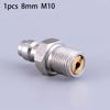 Válvula de Retenção de 8MM Chupeta Preenchida Aço Inoxidável M10 1/8NPT 1/8BSPP Rosca Conector Rápido Macho Para Válvula de Injeção Direta
