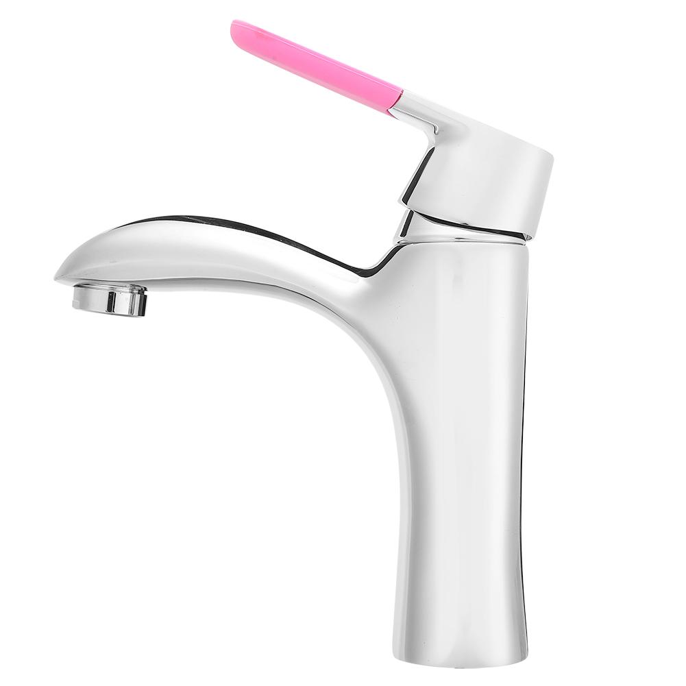 Modern and Simple Style Copper Undercounter Basin Faucet Hot and Cold Water Tap for Bathroom