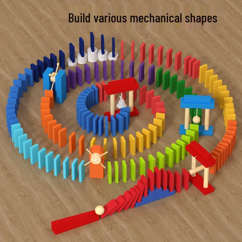 Pädagogische Domino-Bausteine für Kinder und Erwachsene - Perfekt für Wettbewerbe und Geschenke