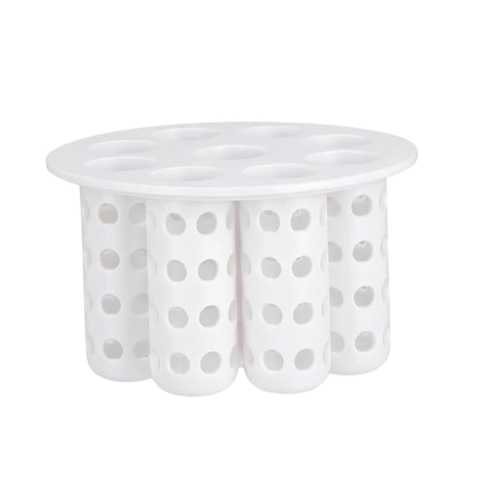 Green Onion Planter Windowsill Plastic Seven Hole Scallion Grower Hydroponic Insert for Onion Planting Machines белый