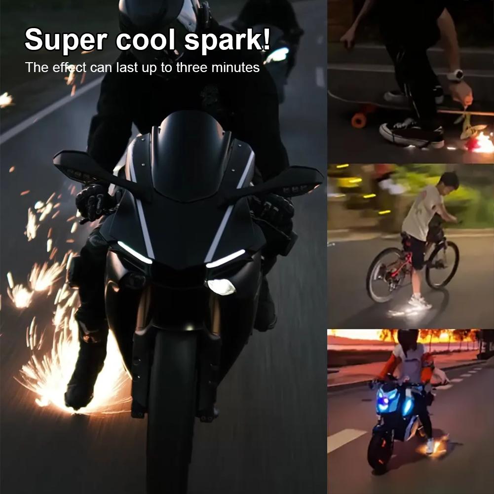 Cyklistický návlek na boty Spark Motocykl Kolo Nový Upgrade Cyklistický Efekt Skateboard Jízdní Zařízení Spark Speciální Nástroj T8F0