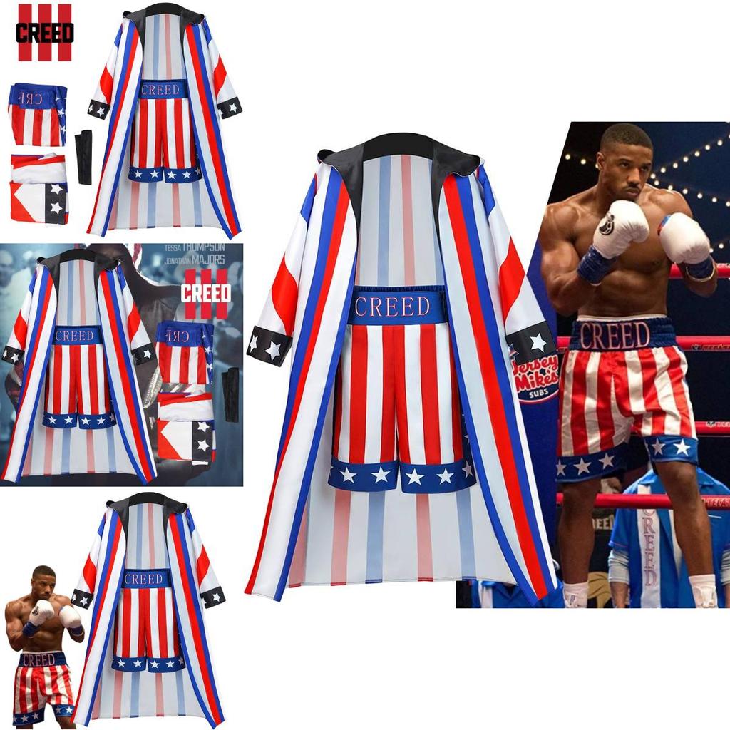 Adonis Creed Inspiriertes Kostümset für Halloween und Bühnenauftritte Hochwertiges Polyestermaterial