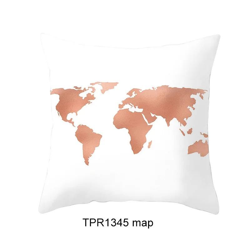 Simple Geometric Style Pillowcase Living Room Office Home Pillowcase Car Ornaments