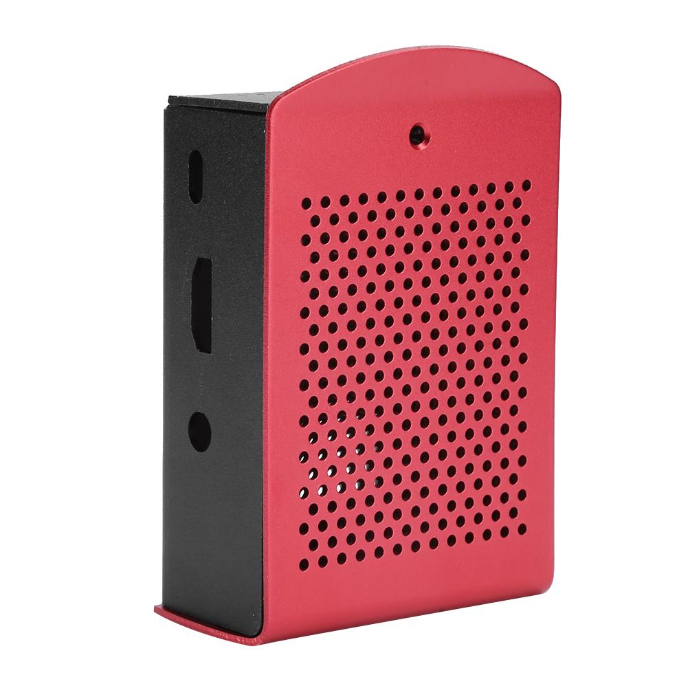 Metall Hovedkortskall Aluminiumslegering Etui Hovedkorttilbehør for Raspberry PiRød