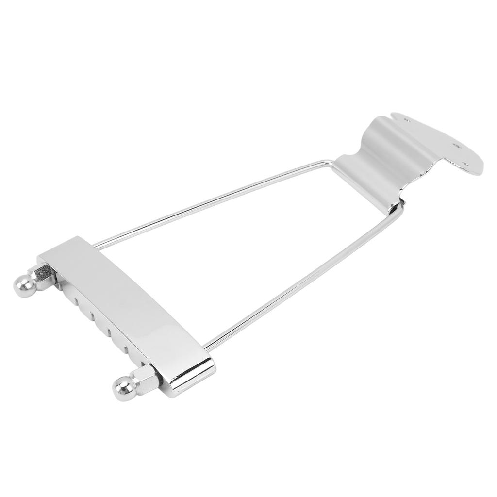 Guitar Trapeze Bridge 6 String Jazz Guitar Tailpiece Replacement Metal with Screws