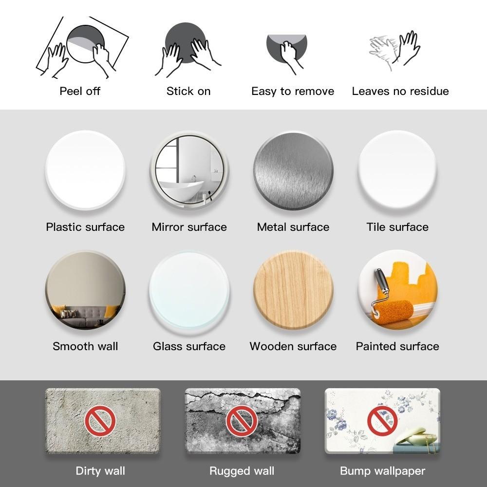 Self-Adhesive Wall Decals PVC Peel and Stick Decals Durable Inspirational Wall Art  For Bedroom