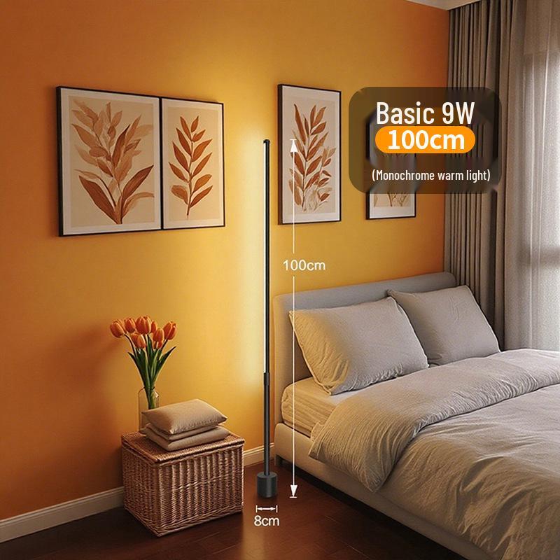 Smart LED Floor Lamp with Voice Control and Remote for Bedroom and Living Room